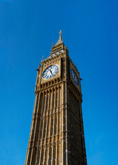 UK, England, London, Big Ben refurbished closeup