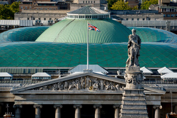 UK, england, London, Brtish museum from above