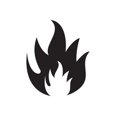 flames icon vector illustration symbol