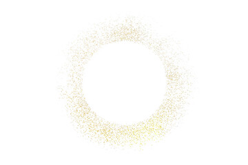round sprinkling of gold