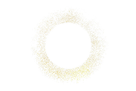 round sprinkling of gold