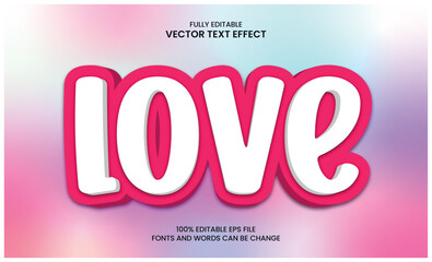 Love editable text effect for Valentine's day