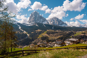 Fototapeta na wymiar alpine landscape with mountains