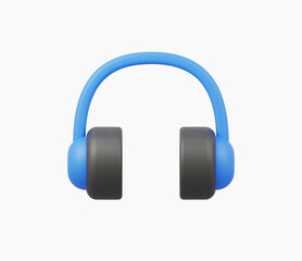 3d Realistic Headphone Icon vector Illustration