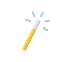 3d Realistic Magic wand vector Illustration