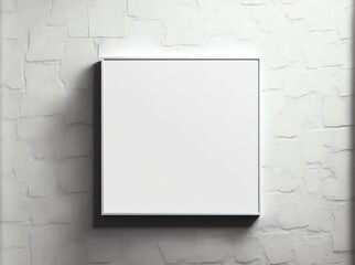 blank frame on wall, mock-up design