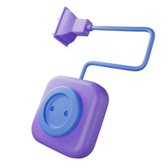 Obraz premium Electric Switch 3D Illustration