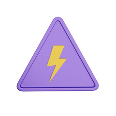 Electric Sign 3D Illustration