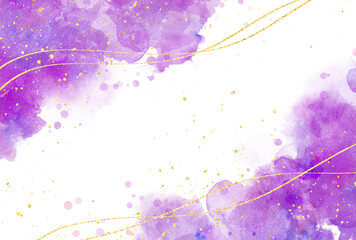 背景素材_水彩テクスチャ_紫