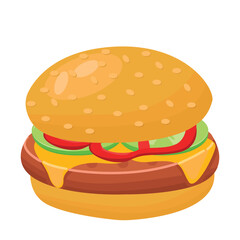 Hamburger icon in isometric 3d style on a white background