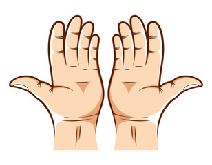Praying hands vector design