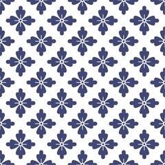 Seamless vector with geometric floral pattern