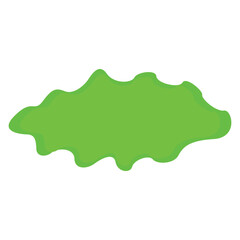 Isolated leaf green frame on a white background, Vector illustration.