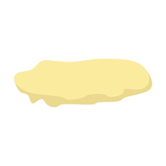 Piece of cheese icon in isometric 3d style on a white background