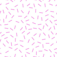 Pink fabric design textile pattern - seamless vector dashes