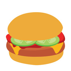 Isolated hamburger icon on a white background. Vector illustration design