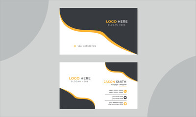 Modern simple Business Card design template for business.