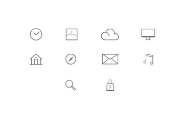 icons set Minimalist Icon Pack