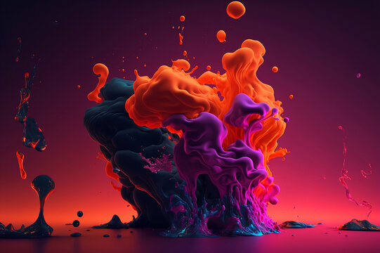 Colorful abstract lava background
