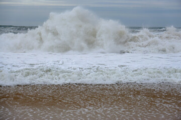 Sturm in der Biscaya Biarritz Frankreich