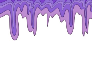 Abstract liquid purple wave design background wallpaper and realistic papercut decoration textured with wavy layers and shadow