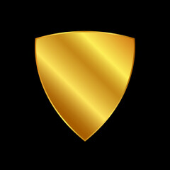 gold shield vector logo template