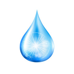 Realistic vector of Serum drop for beauty and cosmetic concept.