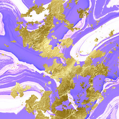 Purple and Gold Agate Pattern