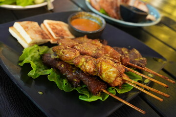 BBQ Satay (Pork, Beef and Chicken)