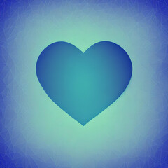 a geometric Valentine's day heart & Love & romance