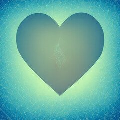 a geometric Valentine's day heart & Love & romance