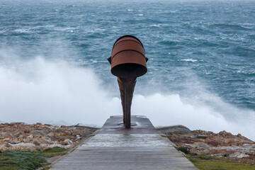 Caracola frente al mar en A Coruña