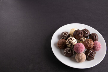 photo of chocolate candy on a plate