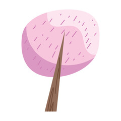 spring season pink tree