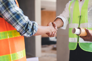 Architects and engineers work together and hand in hand to work towards the same goal and work together as a team for the success of the project.