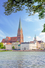 Fototapeta premium Schwerin - Am Pfaffenteich