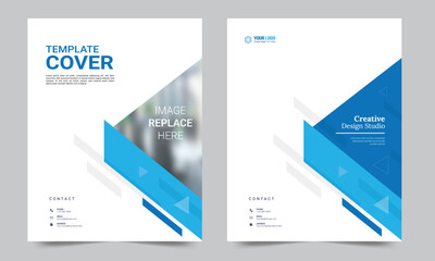 Cover design for annual report and business catalog, magazine, flyer or booklet. Brochure template layout. A4 cover vector EPS-10