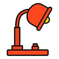 Table Lamp Filled Line Icon