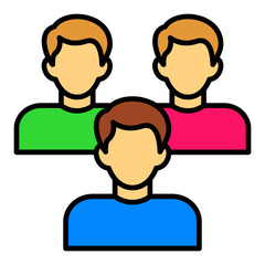 Team Filled Line Icon