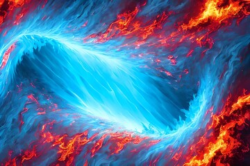 background, colorful, fire and ice
