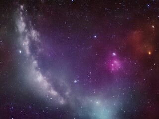 Fototapeta na wymiar Nebula starry night sky
