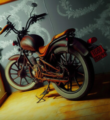 Stylized Indian Motorcycle