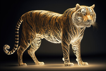Fototapeta premium Golden Tiger