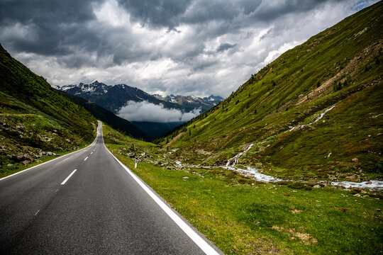 Panoramic photos from the Passo Rombo Italy - Timmels Joch Austria Pass crossing in Alpen