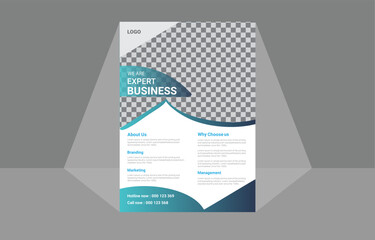 Modern Business flyer template, Vector file, A4 Size