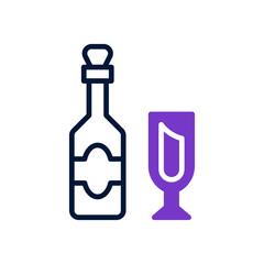wine icon for your website, mobile, presentation, and logo design.