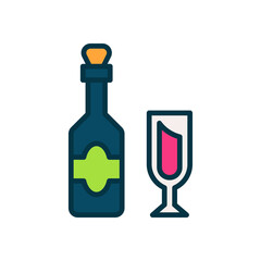 wine icon for your website, mobile, presentation, and logo design.