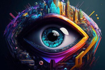 The Techno-Enhanced All-Seeing Eye of AI - Generative AI