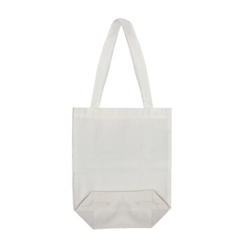 Totebag Tote Bag Template Mockup White Natural Triangle Corner Bottom. Ecobag Fabric Cloth Totebag with handle. Template of white cotton eco bag Ecobag. Totebag Portrait Png.