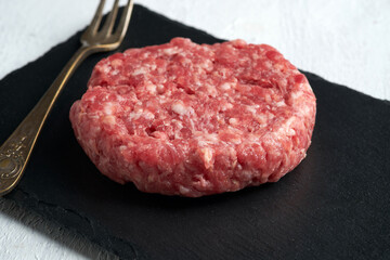 Raw beef and pork